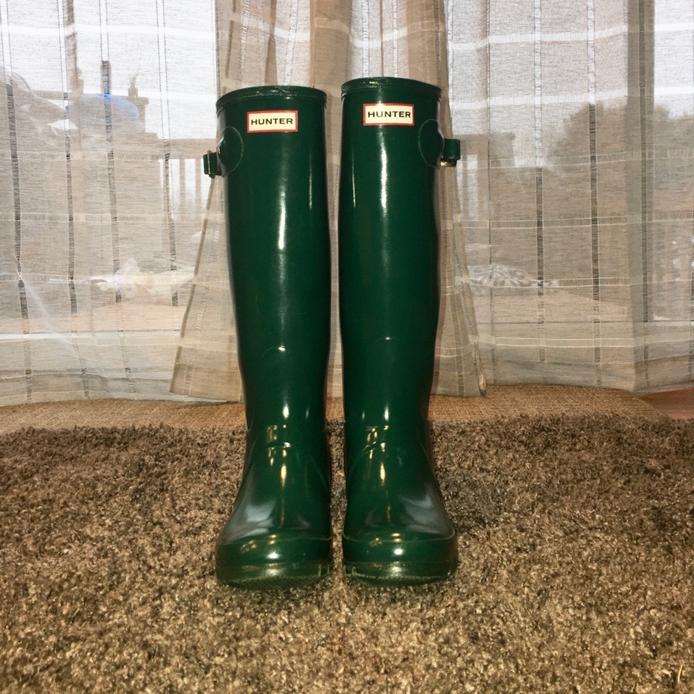 Green Hunter Tall Boots 7.5